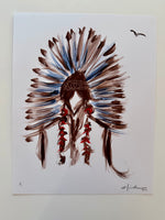 “Chief and red tailed hawk”