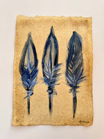 “Three Blue Feathers”